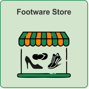 Footwear store icon